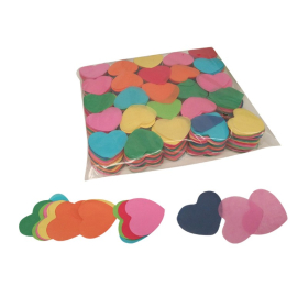 Confeti papel Corazones Multicolor