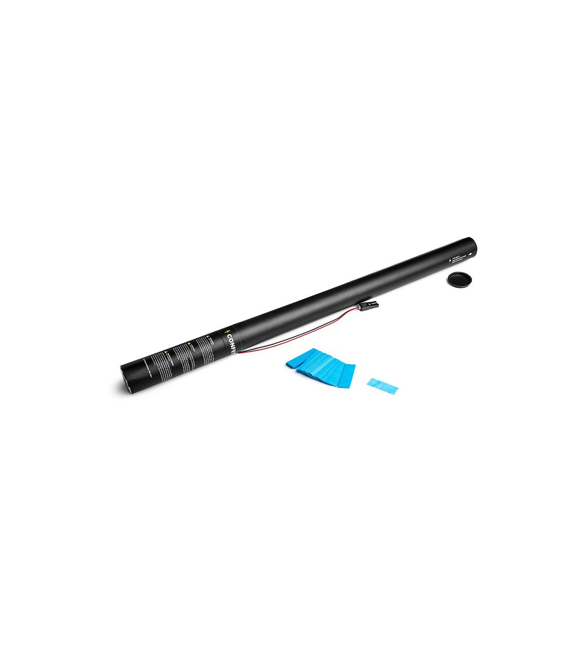 Cartuchos eléctricos 80 cm confeti azul claro