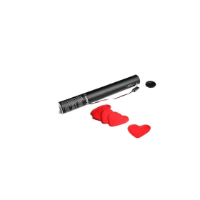 Cartucho Eléctrico 40 Cms Confeti Corazones Rojo