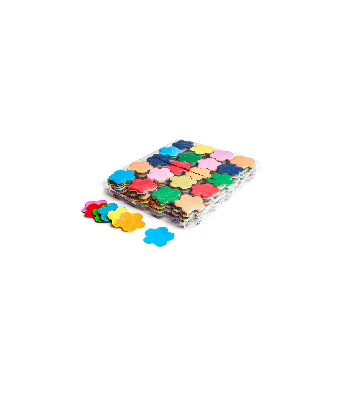 Confeti papel flores multicolor