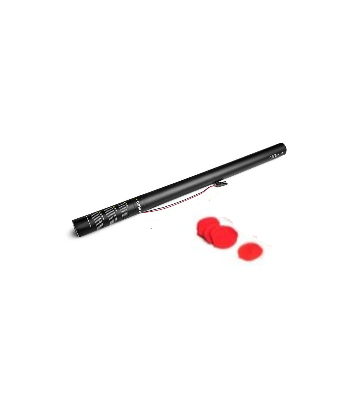 Cartucho Manual 80 Cms Confeti Corazones Blanco