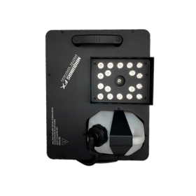 Máquina de humo vertical 24 LEDs RGB