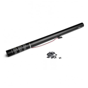 Cartucho Eléctrico 80 Cms Confeti Estrellas  Plata