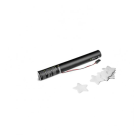 Cartucho Eléctrico 40 Cms Confeti Estrellas Blancas
