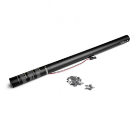 Cartucho Eléctrico 80 Cms Confeti Estrellas  Plata