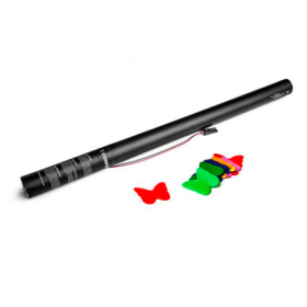 Cartuchos eléctricos 80 cm confeti mariposas multicolor