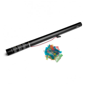 Cartuchos eléctricos 80 cm confeti hidrosoluble multicolor