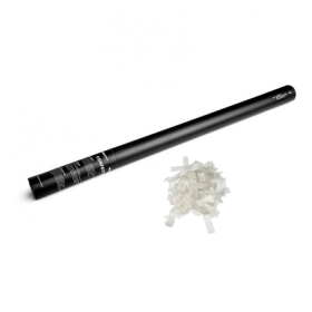 Cartuchos  manuales 80 cm confeti hidrosoluble blanco