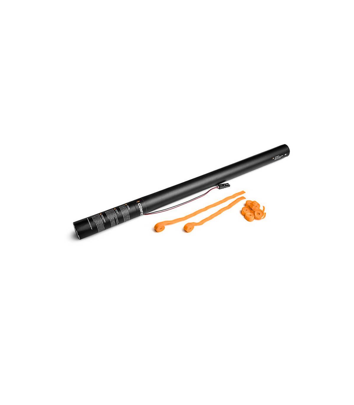 Cartucho Eléctrico 80 Cms Serpentina Papel naranja