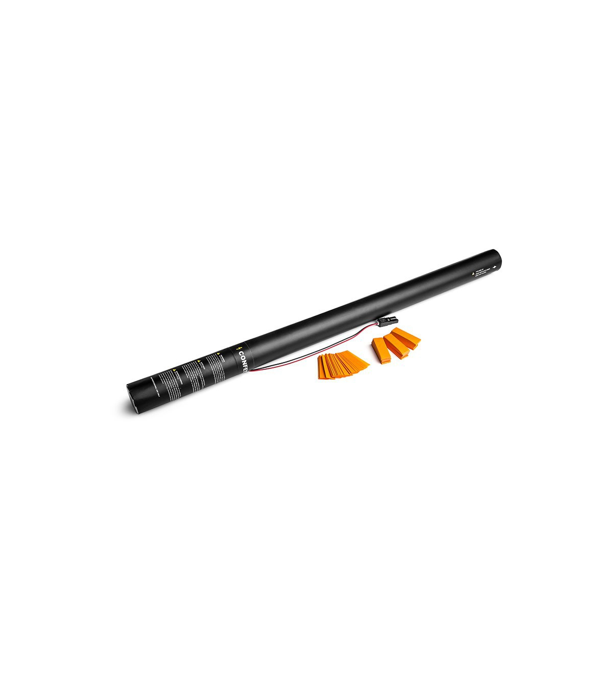 Cartuchos eléctricos 80 cm confeti naranja