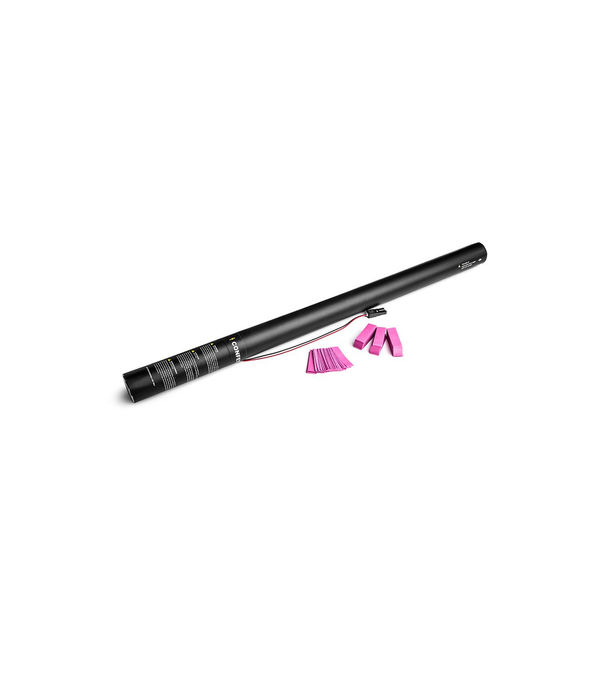 Cartuchos eléctricos 80 cm confeti rosa