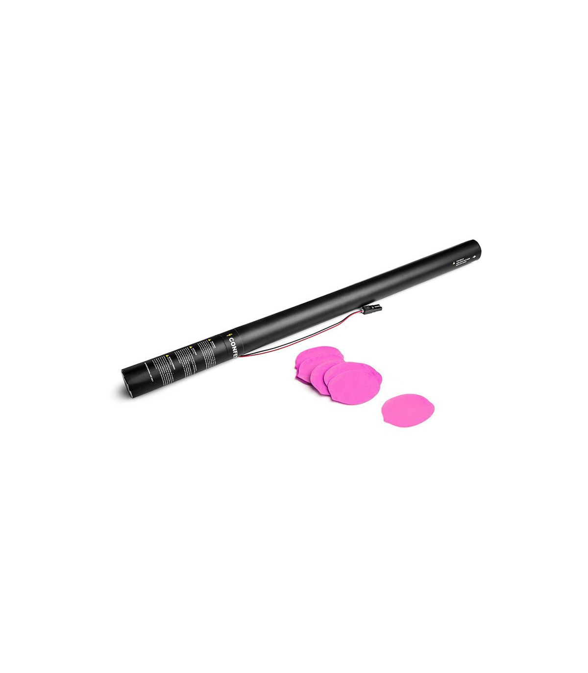 Cartuchos eléctricos 80 cm confeti pétalos rosa