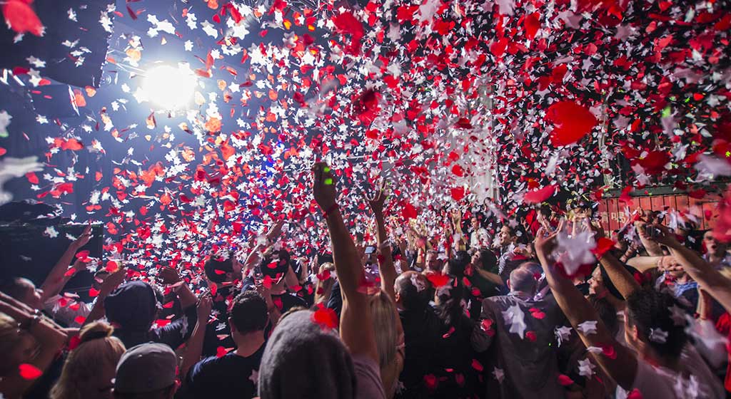 Efectos especiales en una fiesta