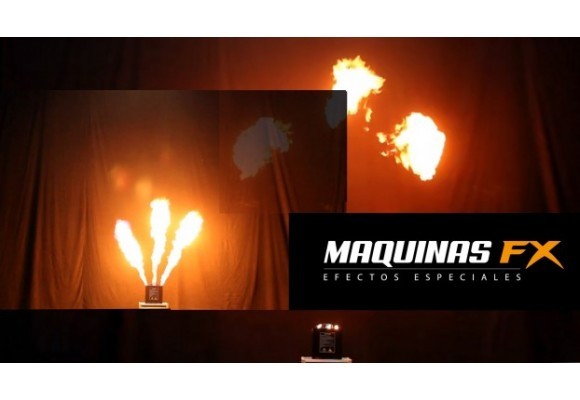 Columnas espectaculares de fuego con el Lanzallamas Triple Flame Pro