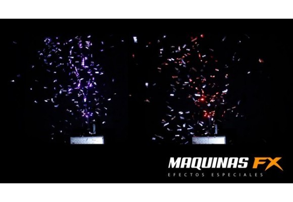 Una auténtica tormenta de color con la Turbina Fuente de Confeti LED Pro R-4